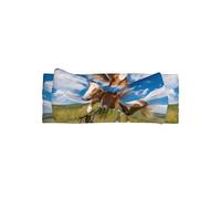 WZYCWB Horses on the Prairie Bow Headband Children Elastic Bow Hair Accessories 0-6 Months Hair Bows for Newborns Infants Toddlers