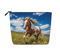 WZYCWB Horses on the Prairie Patterned cosmetic bag, travel cosmetic bag, multifunctional storage bag, storage for daily necessities