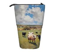 WZYCWB Huge Farm Printed Retractable Pen Holder Suitable for use as a Simple Cosmetic Bag, Wallet, etc.