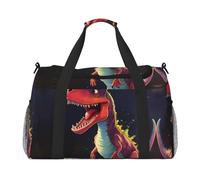 WZYCWB Huge killer whales Handheld travel bag weekend bag fitness yoga bag suitable for fitness and other scenarios, Big-mouthed Dinosaur, One Size