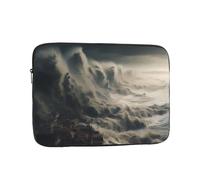 WZYCWB Huge waves 17 inch Printed laptop sleeve for 10-17-inch laptops, perfect for business, office, school, or university use.
