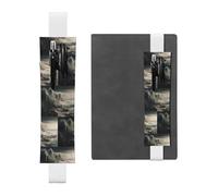 WZYCWB Huge waves Diary pencil pouches, PVC pen holders and pen holders with elastic bands, and bookmarks are the best gift choices., White, One Size