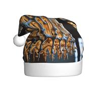WZYCWB Human bone chandelier Printed Santa Hats - Ideal for Christmas Eve, New Year's Eve, and Holiday Parties - Festive Decorations