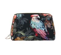 WZYCWB Hummingbird of Prey Patterned Leather Cosmetic Bag - Perfect for Carry-On or Home Organization