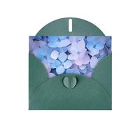 WZYCWB hydrangea Dark Green Printed Christmas cards, wedding invitations, exquisite envelope cards