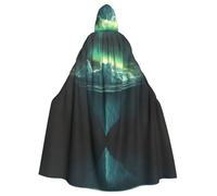 WZYCWB Iceberg Under the Iceberg Halloween hooded cape, a stylish adult cape perfect for carnivals, themed parties, and masquerades.