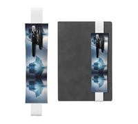 WZYCWB icebergs Leather Pen Holder Bookmark, Adjustable Leather Pen Holder, Perfect for Back to School Christmas Gifts