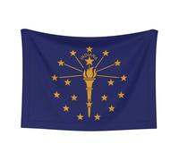 WZYCWB Indiana State Flag Small Printed pet Blanket - Suitable for pet kennels/Dog beds/cat Baskets