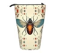 WZYCWB Insect Patterns Printed Retractable Pen Holder for Dorm or Office use.