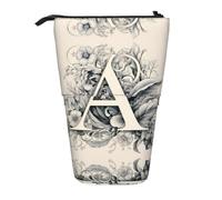 WZYCWB Interesting A Printed Retractable Pen Holder for Dorm or Office use.