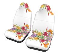 WZYCWB Iris Flower Butterfly Car Seat Protectors (2 Pack), Auto Seat Covers Guard Sedan, SUV, Truck, Van, Bus & Ferry Seats