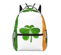 WZYCWB irish flag Casual Backpack, 11.4x15.7x7.8 Inch, Laptop Backpack for Travel Hiking Business Camping Gym