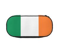 WZYCWB Irish Flag Large Capacity Pencil Bag - Multifunctional Storage Box, Portable and Durable Pencil Bag for Office and School Supplies