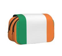 WZYCWB Irish flag Portable Pencil Case ideal for organizing pens in the office or storing makeup brushes