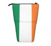 WZYCWB Irish Flag Printed Retractable Pen Holder Suitable for use as a Simple Cosmetic Bag, Wallet, etc.