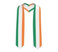 WZYCWB Irish flag Printed ribbon cape - a must-have accessory for graduation ceremonies,
