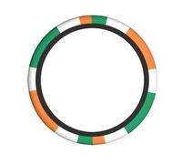 WZYCWB Irish flag Steering wheel cover - Skin-friendly and soft material, sweat-absorbing and breathable design, non-slip and wear-resistant
