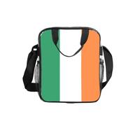 WZYCWB Irish flag Transparent Shoulder Bag Lunch Handbag with Zipper and Shoulder Strap for Women Men Work Shopping