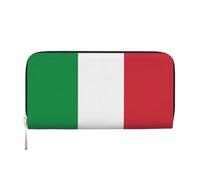 WZYCWB Italian flag Printed zippered wallet perfect for travel, business, and everyday wear. Holds cell phones and cash.