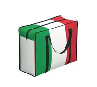 WZYCWB Italy Flag Portable Storage Bag for Adults, 48.7L, Polyester, Zippered, 53 x 40 x 23 cm, Foldable Lightweight