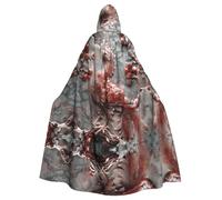 WZYCWB Jade Bird Printed adult party decoration cape, Halloween hooded cape, unisex Halloween, carnival, masquerade, role play