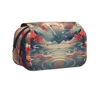 WZYCWB Jumping Horse Printing Portable Pencil Case ideal for organizing pens in the office or storing makeup brushes