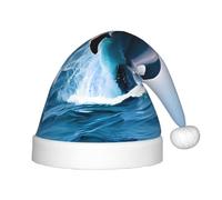 WZYCWB Jumping up dolphins Print Christmas Party Hat, Children's Class Activity Gift, Christmas Holiday Decoration Prop