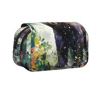 WZYCWB jungle bear Printing Portable Pencil Case ideal for organizing pens in the office or storing makeup brushes