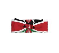 WZYCWB Kenya Flag Bow Headband Children Elastic Bow Hair Accessories 0-6 Months Hair Bows for Newborns Infants Toddlers