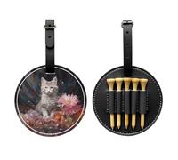 WZYCWB Kitten by The Crystal Special Printed Golf tee Storage Bag - Portable Hanging Buckle Design
