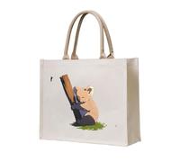 WZYCWB Koala in the sun Printed three-dimensional canvas tote bag suitable for travel, work, fitness, camping and beach carrying