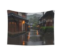 WZYCWB Kyoto on a Rainy Day Small Printed pet Blanket - Suitable for pet kennels/Dog beds/cat Baskets
