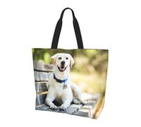 WZYCWB Labrador Printed Tote Bag - Shoulder Bag - Suitable for Travel, Yoga, Beach, Commute, Shopping - Gift for Men and Women