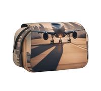 WZYCWB landing airplane Portable Pencil Case ideal for organizing pens in the office or storing makeup brushes