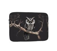 WZYCWB Late Night Owl 12 inch Printed laptop sleeve for 10-17-inch laptops, perfect for business, office, school, or university use.