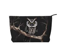 WZYCWB Late Night Owl Patterned Toiletry Storage Bag, Essential for organizing Cosmetics and Skincare Products.