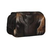 WZYCWB Leaping Tiger Printing Portable Pencil Case ideal for organizing pens in the office or storing makeup brushes