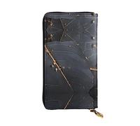 WZYCWB Leather Wallet, 7.5 * 4.1 Inch Long Clutch Bag, Zipper Compartment Large Storage, Good Gift for Friends Enchanted Plant Leaves Printed