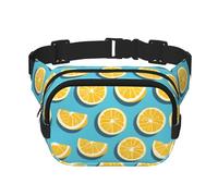 WZYCWB Lemon Wedges Sports Waist Bag, Trendy and Fashionable Crossbody Bag, Lightweight Travel Small Bag