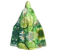 WZYCWB Lemons in the water Patterned hooded cape, robe Cosplay costume for men and women, Halloween adult role play costume