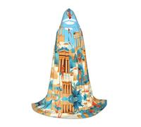WZYCWB life of the ancients M Printed youth hooded cloak perfect for wizards and role-play costumes (S-L)