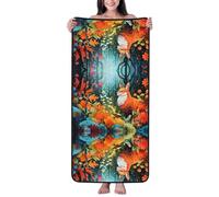 WZYCWB Light Fox Printed Super Soft Bath Towel (27x55 inches), Absorbent and Quick-Drying Towel, Suitable for Bathroom, spa, Gym,