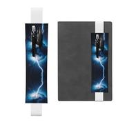 WZYCWB lightning Adjustable Journal Bookmark, Leather Pen Holder Bookmark, Perfect for Back to School Christmas Gift Bookmark Leather Pen Holder,