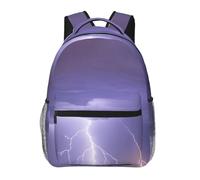 WZYCWB Lightning Storm Casual Backpack, 11.4x15.7x7.8 Inch, Laptop Backpack for Travel Hiking Business Camping Gym