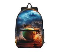 WZYCWB Lightning Tennis Printed backpack with pockets - suitable for work, business trips, travel, sports