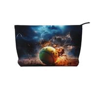 WZYCWB Lightning Tennis Printed Travel Cosmetic Bag, Perfect for Business Trips and Vacations.
