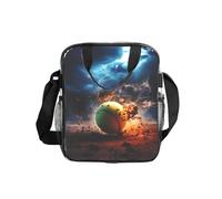 WZYCWB Lightning Tennis Transparent Shoulder Bag Lunch Handbag with Zipper and Shoulder Strap for Women Men Work Shopping