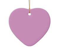 WZYCWB Lilac patterned Heart Shape ceramic pendant, perfect for decorating your home Christmas tree for winter parties