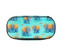 WZYCWB Little Elephant with Big Ears Large Capacity Pencil Bag - Multifunctional Storage Box, Portable and Durable Pencil Bag for Office and School Supplies