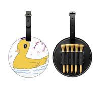 WZYCWB Little Yellow Duck Special Printed Golf tee Storage Bag - Portable Hanging Buckle Design